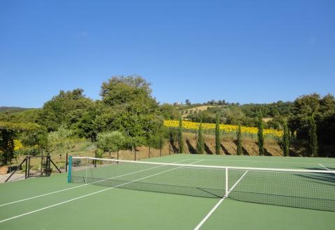 The tennis court