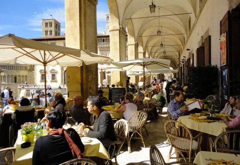 The Vasari Loggia, Arezzo